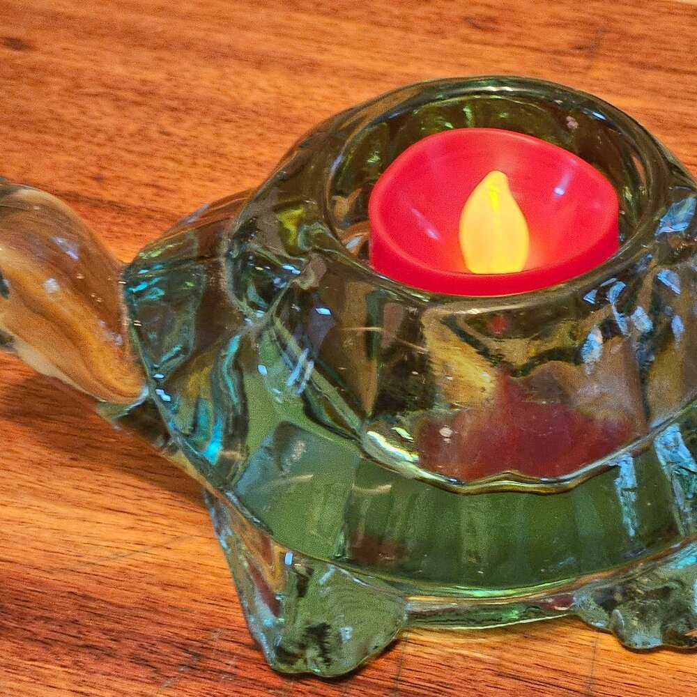 Indiana turtle candle votive or tealight holder